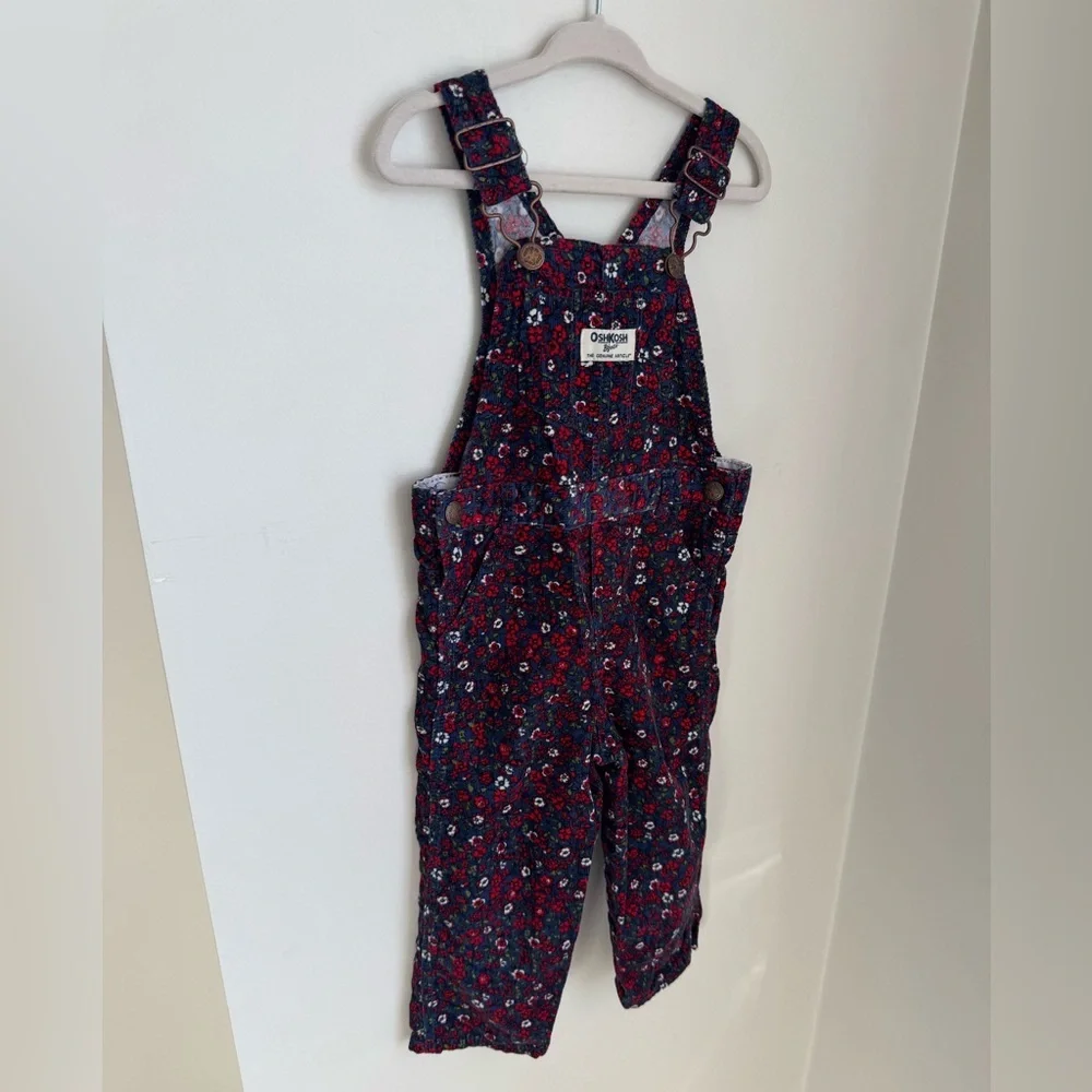 Oshkosh B’gosh Vintage Floral Overalls 24M